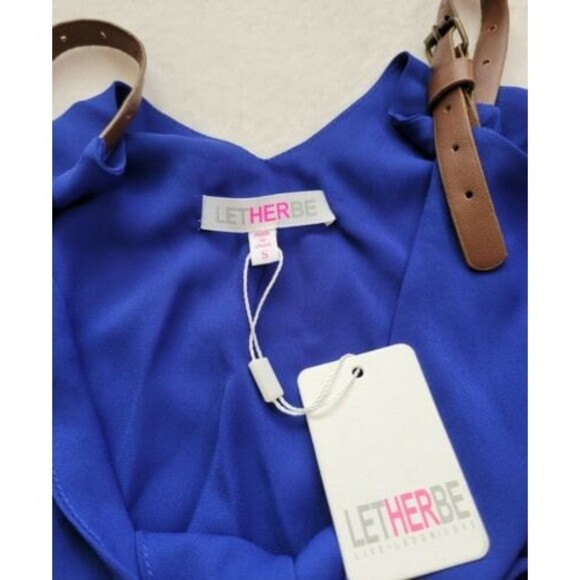 Womens Jumpsuit Size Small In Royal Blue/Romper - Picture 6 of 10